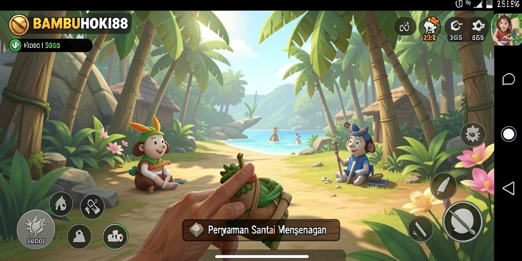 Tangkapan layar gameplay BAMBUHOKI88 yang menarik dan penuh warna.