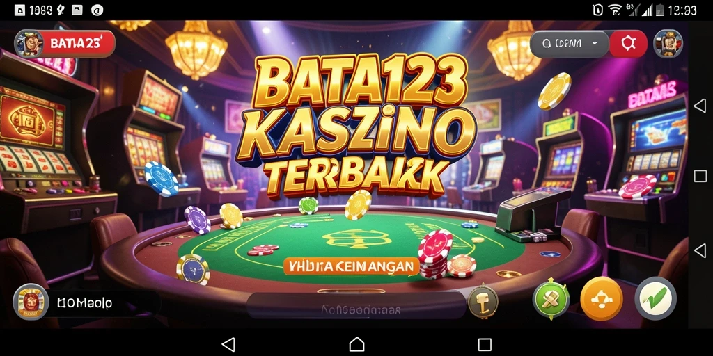 Tampilan utama BATA123 menampilkan permainan Kasino yang mendebarkan.
