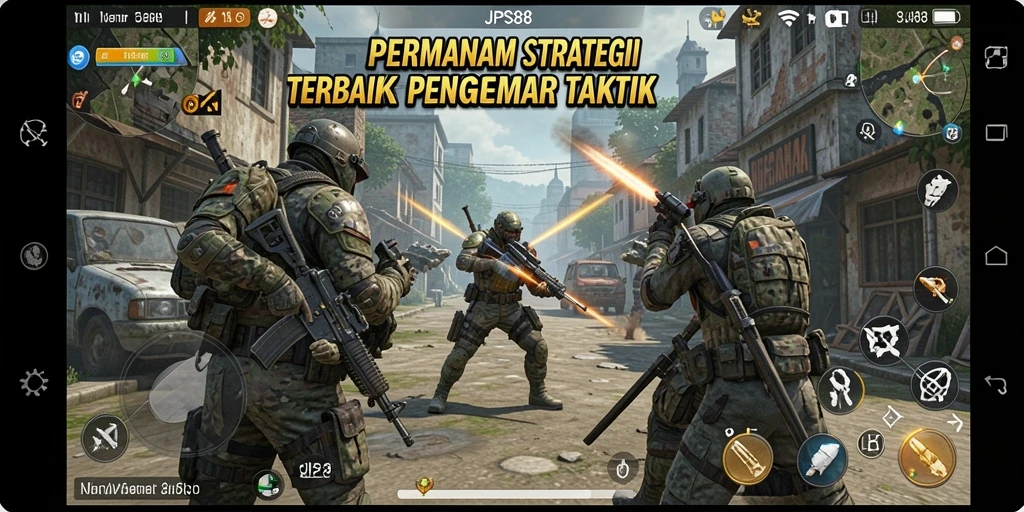 Tampilan gameplay menegangkan dalam JPS88 yang penuh strategi.