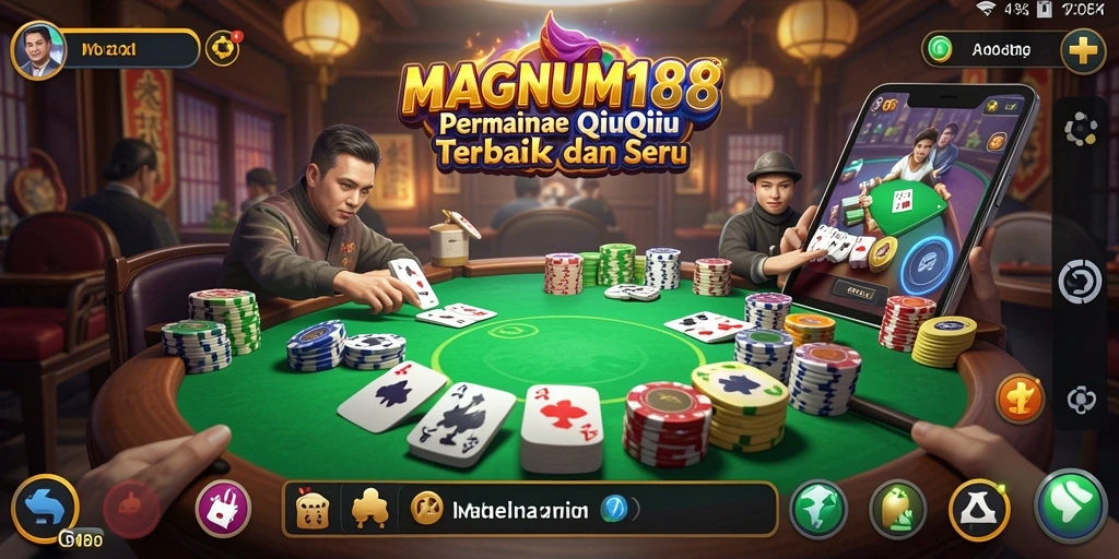 Tampilan seru gameplay QiuQiu di MAGNUM188