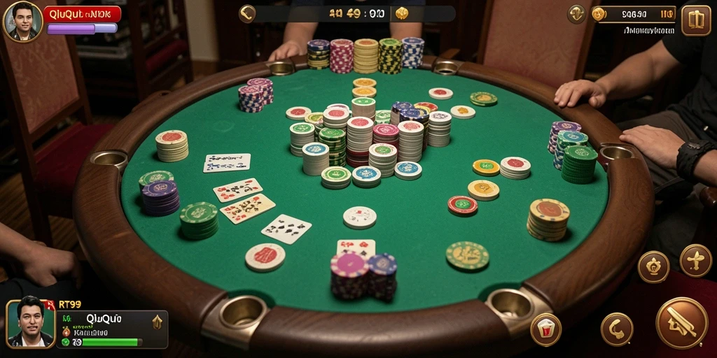 Screenshot gameplay QiuQiu menampilkan momen seru permainan.