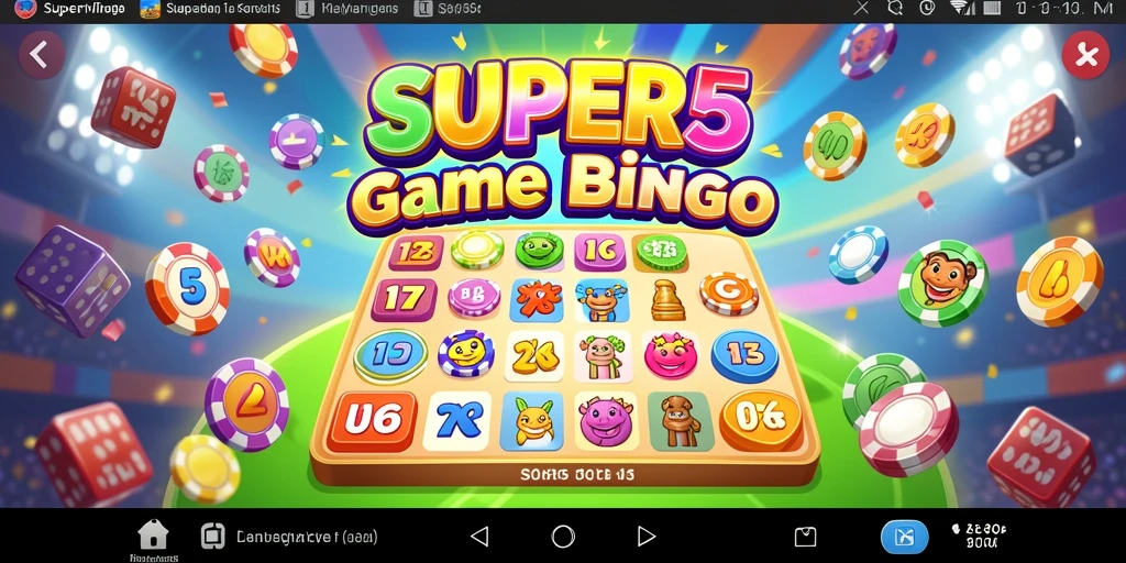 Tampilan gameplay menarik dari SUPER5 yang menampilkan bingo seru.