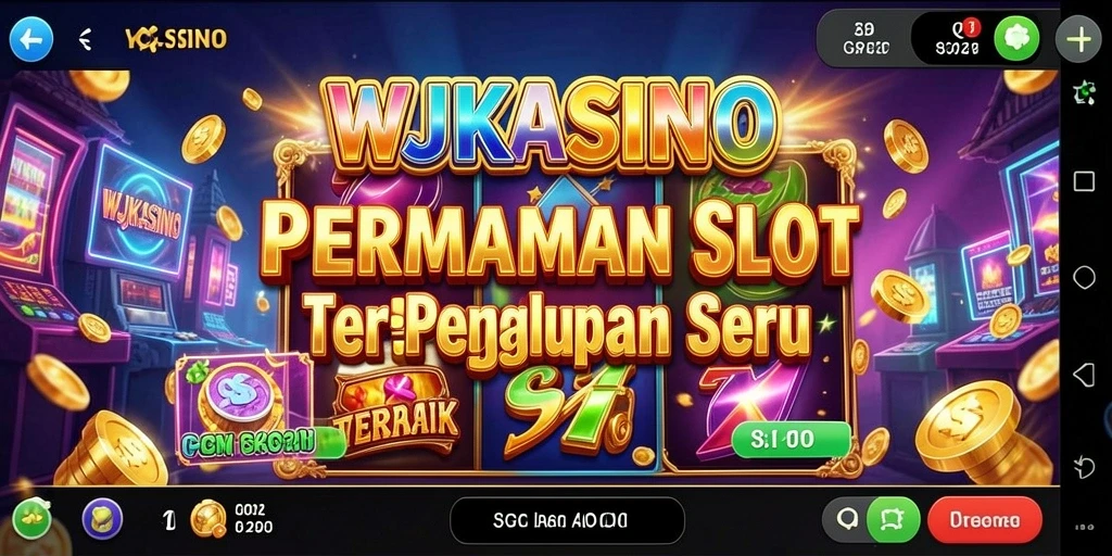Tampilan gameplay menarik dari WJKASINO yang menunjukkan keseruan bermain Slot.